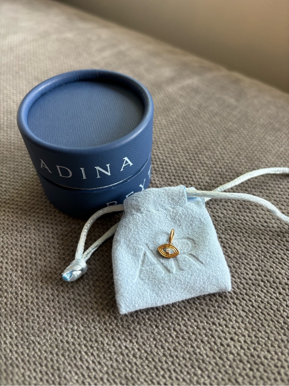 Adina Reyter Groovy Diamond Evil Eye Mini Charm